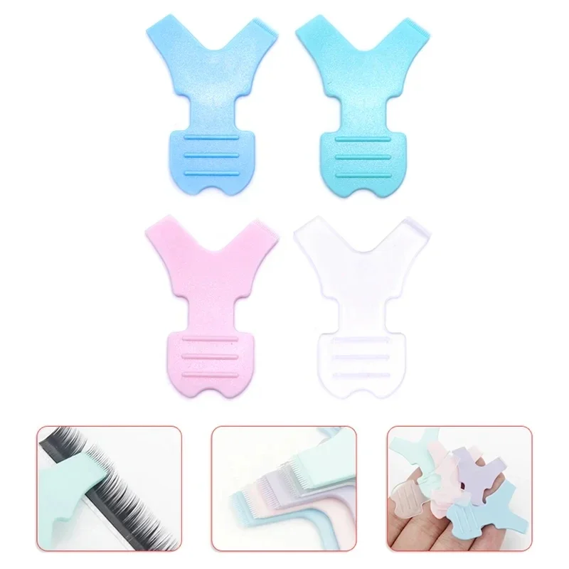 10 個新スタイル Y 字型ブラシまつげリフティングまつげパーマグラフトマイクロブラシつけまつげカーラーアプリケーターコームメイクアップツール
