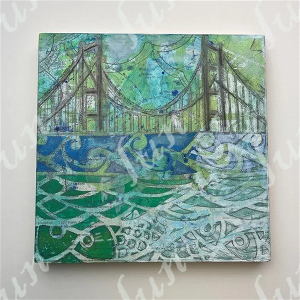 Drawing Stencils Scrapbook for Card Make DIY Crafts New Supplies 2024 Framed Garden Layered Stencil Coloring Journal