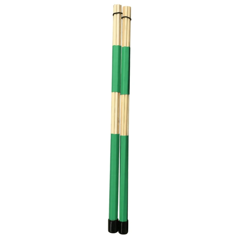 1 Pair Drumsticks Brushes 19 Bamboo Dowels Rods Drum Brush Standard Multi-Rod Bundle Sticks Music Instrument Accessory