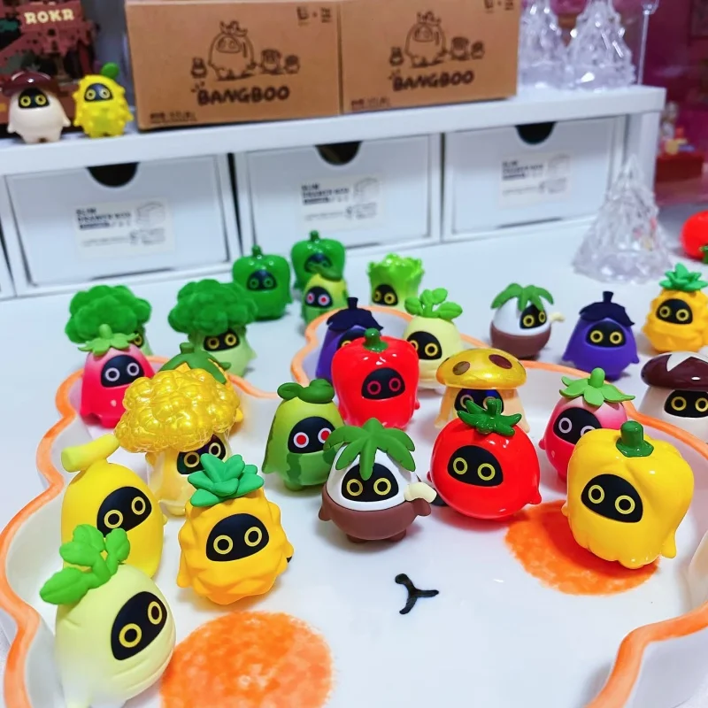 miHoYo Zenless Zone Zero Bangboo Garden Kingdom Series Blind Box Leuke Mini Groente Fruit Figuur Desktop Decoratie Model Cadeau