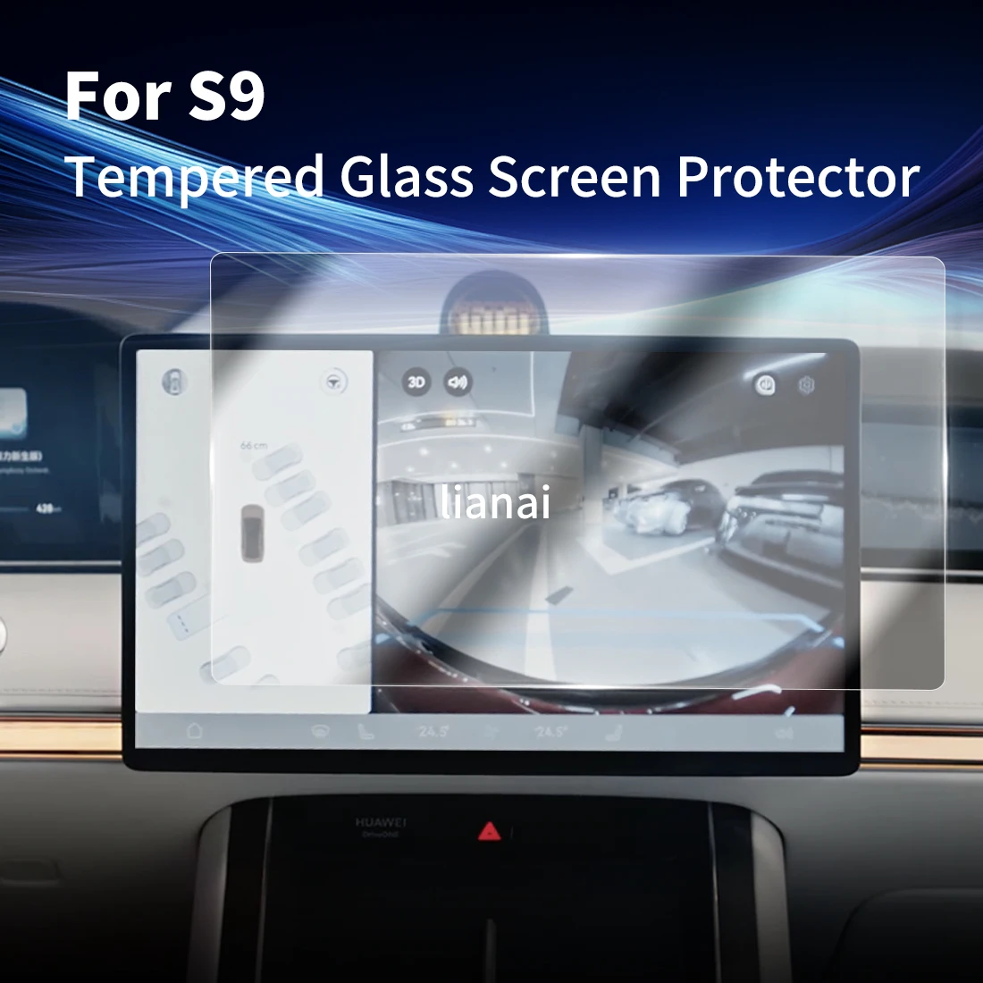 

Carplay Screen Protector Tempered Glass Protective Film Navigator Car Stickers Accessories For 25 STELATO S9