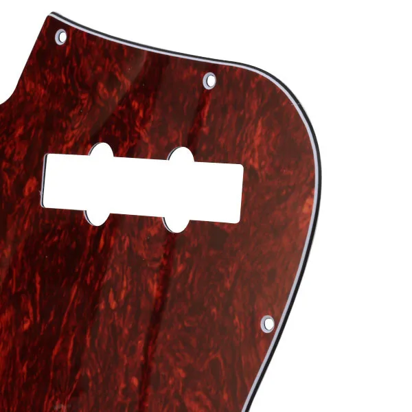 Tooyful Hot 1Pc Anti-Scratch Celluloid &PVC Tortoise Shell Pickguard 3 Ply for Jazz Brand Guitar Lovers Red