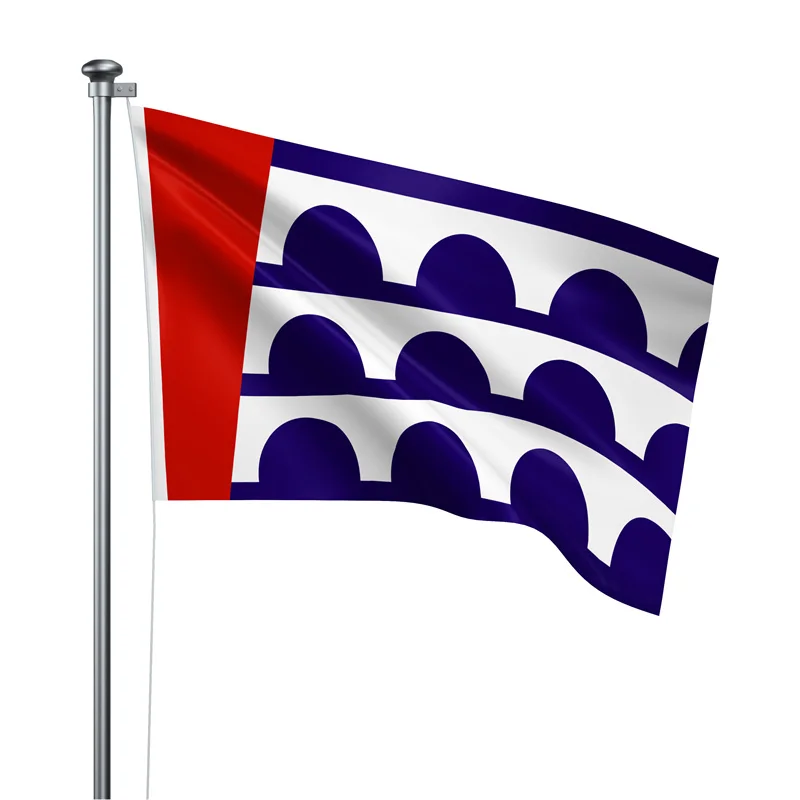 Gaslight Gatekeep Girlboss 5' x 3' Des Moines Iowa Flag Banner Polyester with Brass Grommets 150cm x 90cm