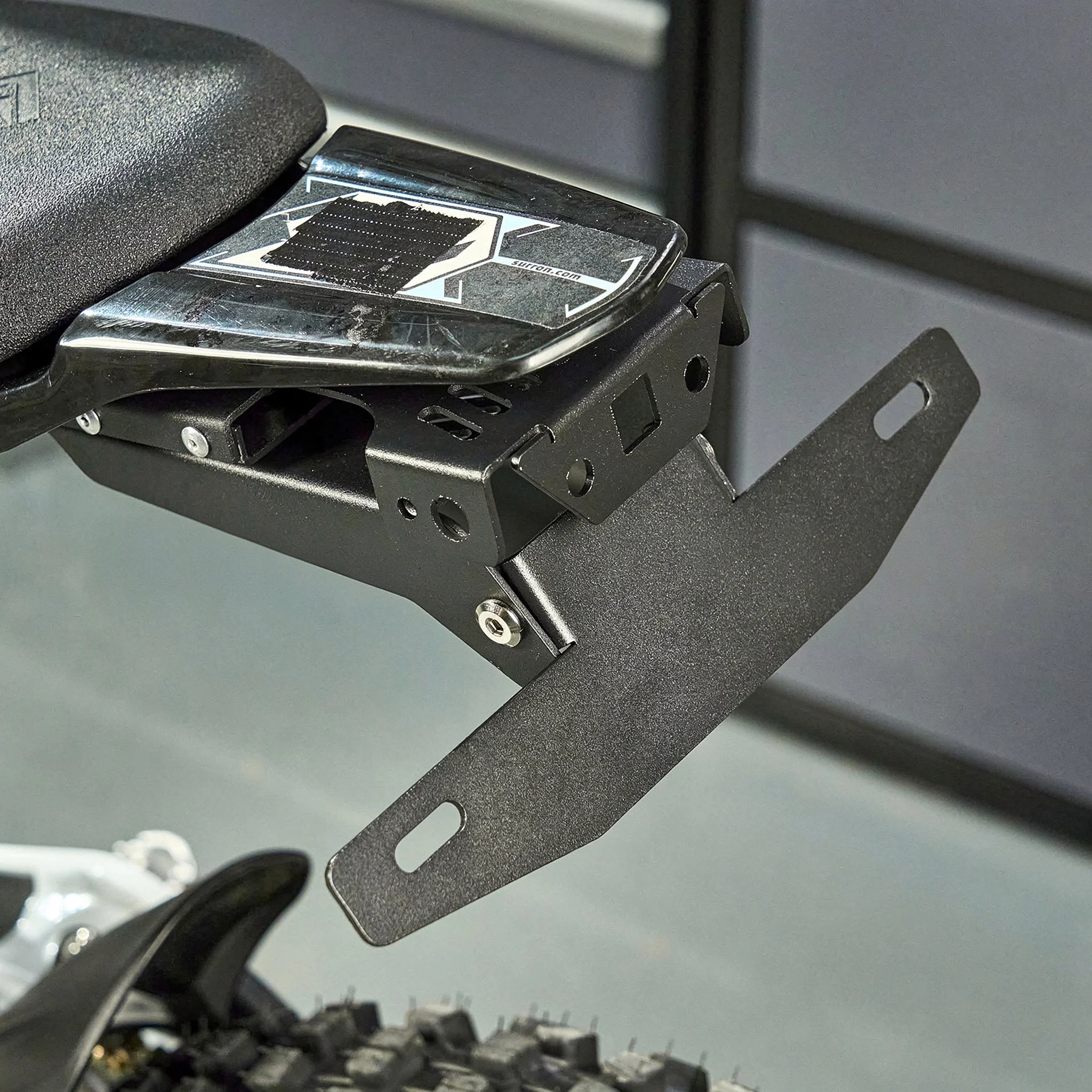 Electric Dirt Bike License Plate Holder Quick Release Iron Tail Tidy Sur-Ron Light Bee X S X160 X260 Motorcycle Plate Bracket