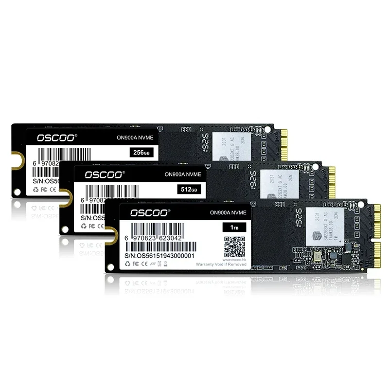 OSCOO 256GB 512GB 1 تيرا بايت NVME SSD PCIE SSD القرص الصلب لماك بوك A1369 A1465 A1466 A1368 A1502