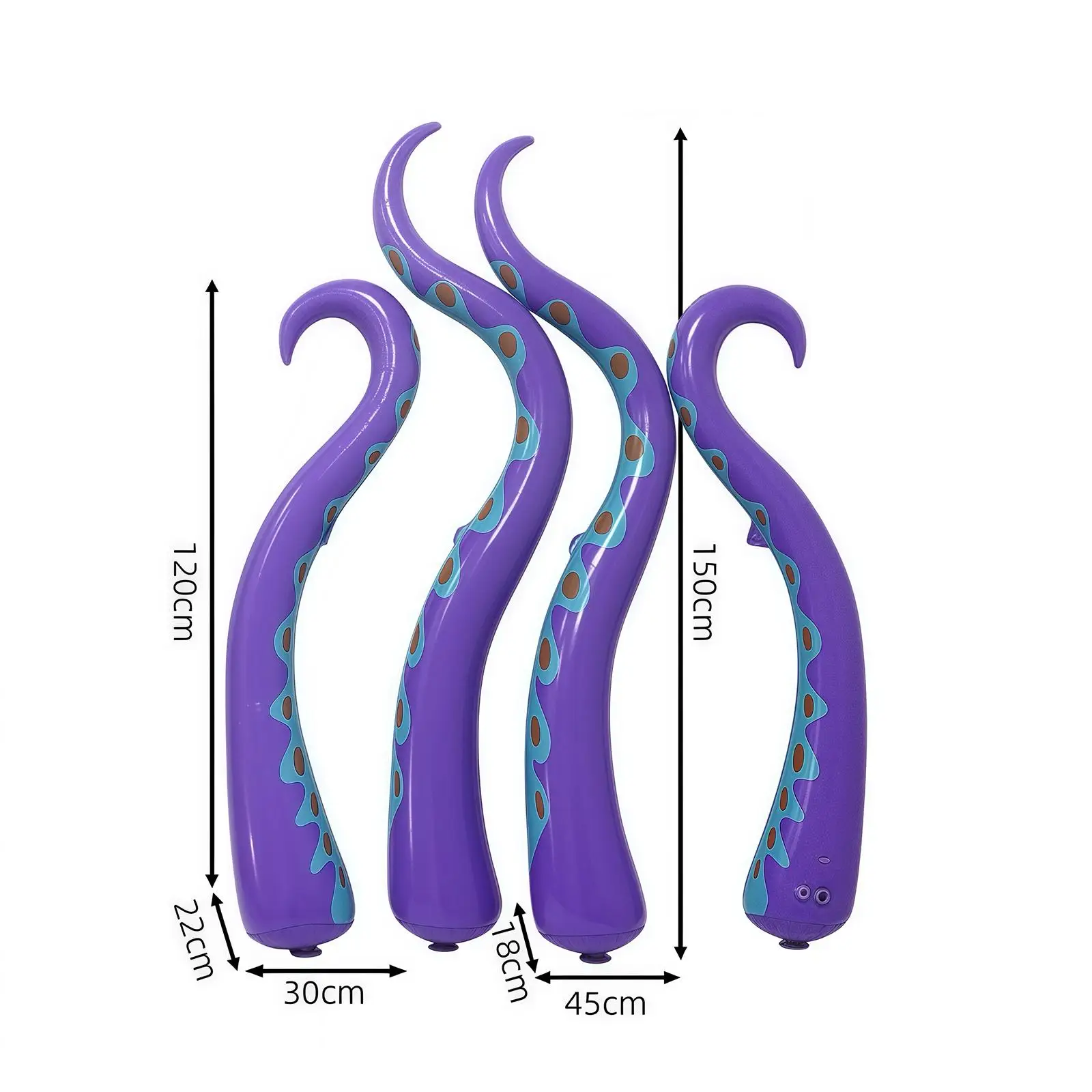 4x Halloween Inflatable Octopus Tentacles PVC Horror Supplies Creative Window Decorations for Door Window Garden Lawn Yard 4x Halloween Inflatable Octopus Tentacles PVC Horror Supplies Creative Window Decorations for Door Window Garden Lawn Yard