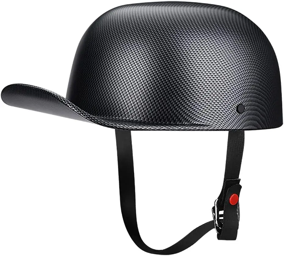 Baseball Motorcycle Helmet Half Cap for Bike Cruiser Chopper Moped Scooter- Dot Approved