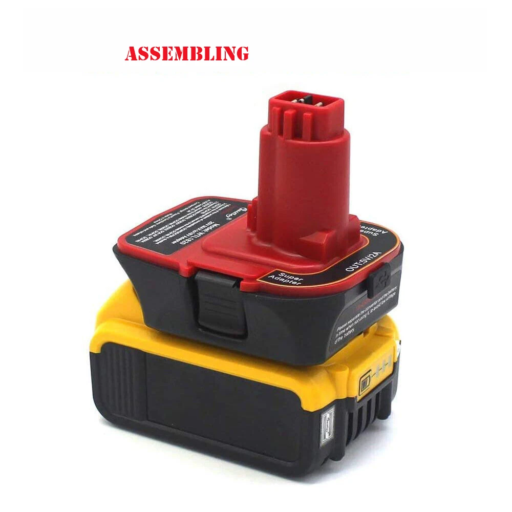 DCA1820  for Milwaukee 18V li-ion battery convert for Dewalt old 18V nicad DC9096 DC9180