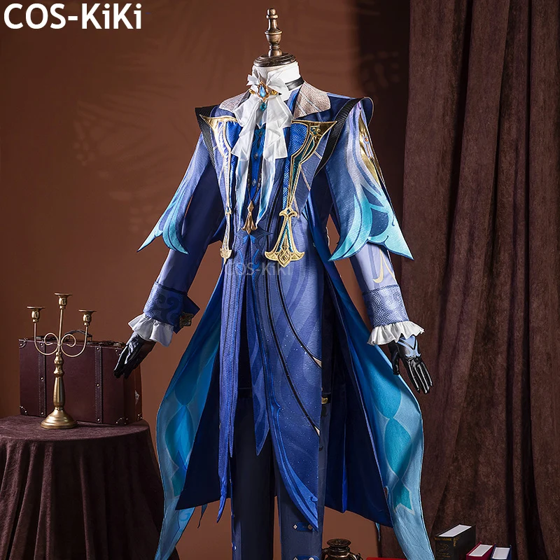 COS-KiKi Genshin تأثير Neuvillette القاضي لعبة البدلة وسيم تأثيري حلي هالوين كرنفال حفلة لعب الأدوار الزي XS-3XL #2