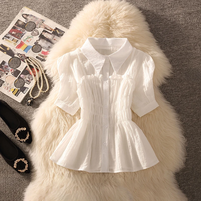 

Sli ort Женская модная юбка с застежкой на талии Beautiful Ne Cotton Blend Bubble Sve Детали irt