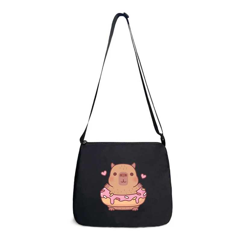 Damskie torby pod pachami Cartoon Capybara designerska torebka regulowane paski na ramionach torba Crossbody śliczne torebki Capybara dla nastolatków