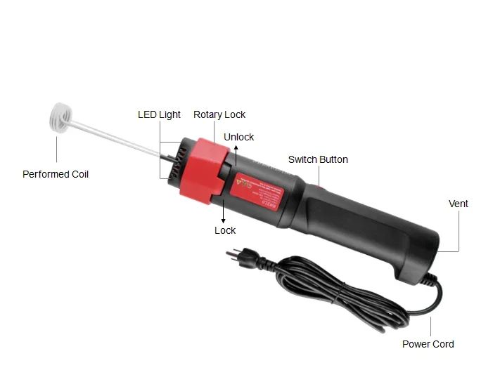 Portable Hand Held Mini RH320 Ductor Gun Car Electromagnetic Induction Metal Bolt Heater