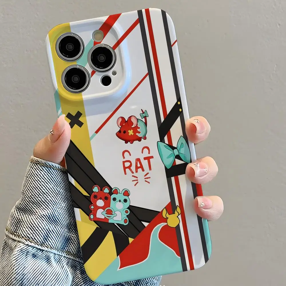 Чехол для телефона Hakos Baelz для IPhone 16, 15, 14, 13, 12, 11 Pro Max, глянцевая HD-пленка