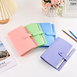 100pcs Bills Collection Portable Money Banknote Album Loose-leaf PU Cover Compact Coin Collection Book Cash  Envelope Organizer