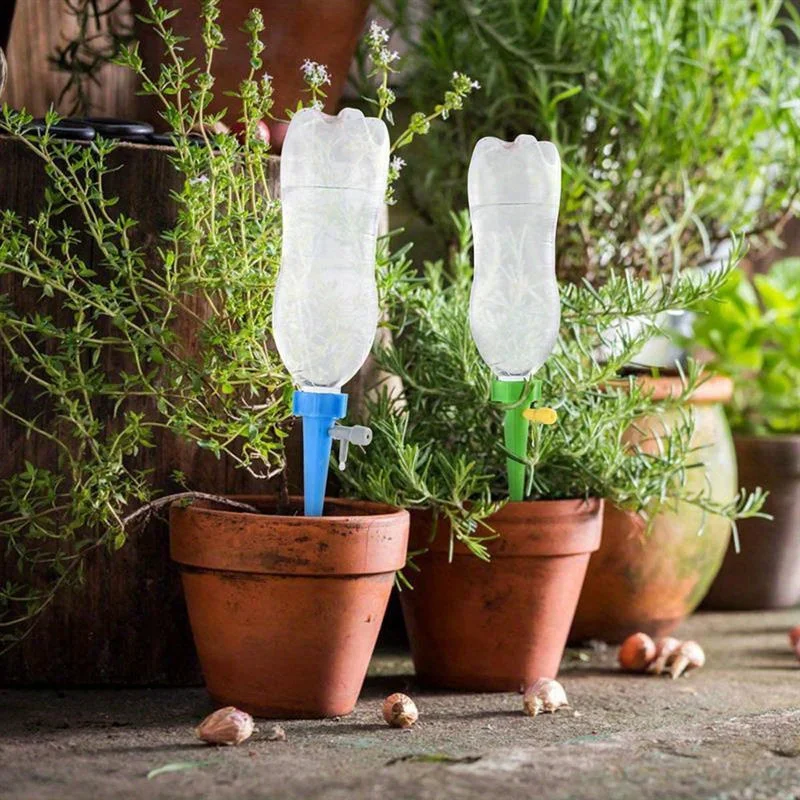 4pcs Automatic Drip Self Watering Spike for Flower Plants Greenhouse Garden Adjustable Auto Water Dripper Device Gaedening Tools