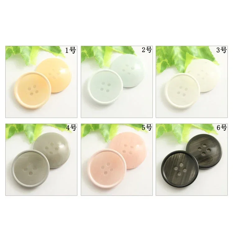 Round Resin Sewing Buttons for Kids Clothes, Scrapbooking Decorative Botones, Handicraft DIY Accessories, 10-25mm, 10Pcs