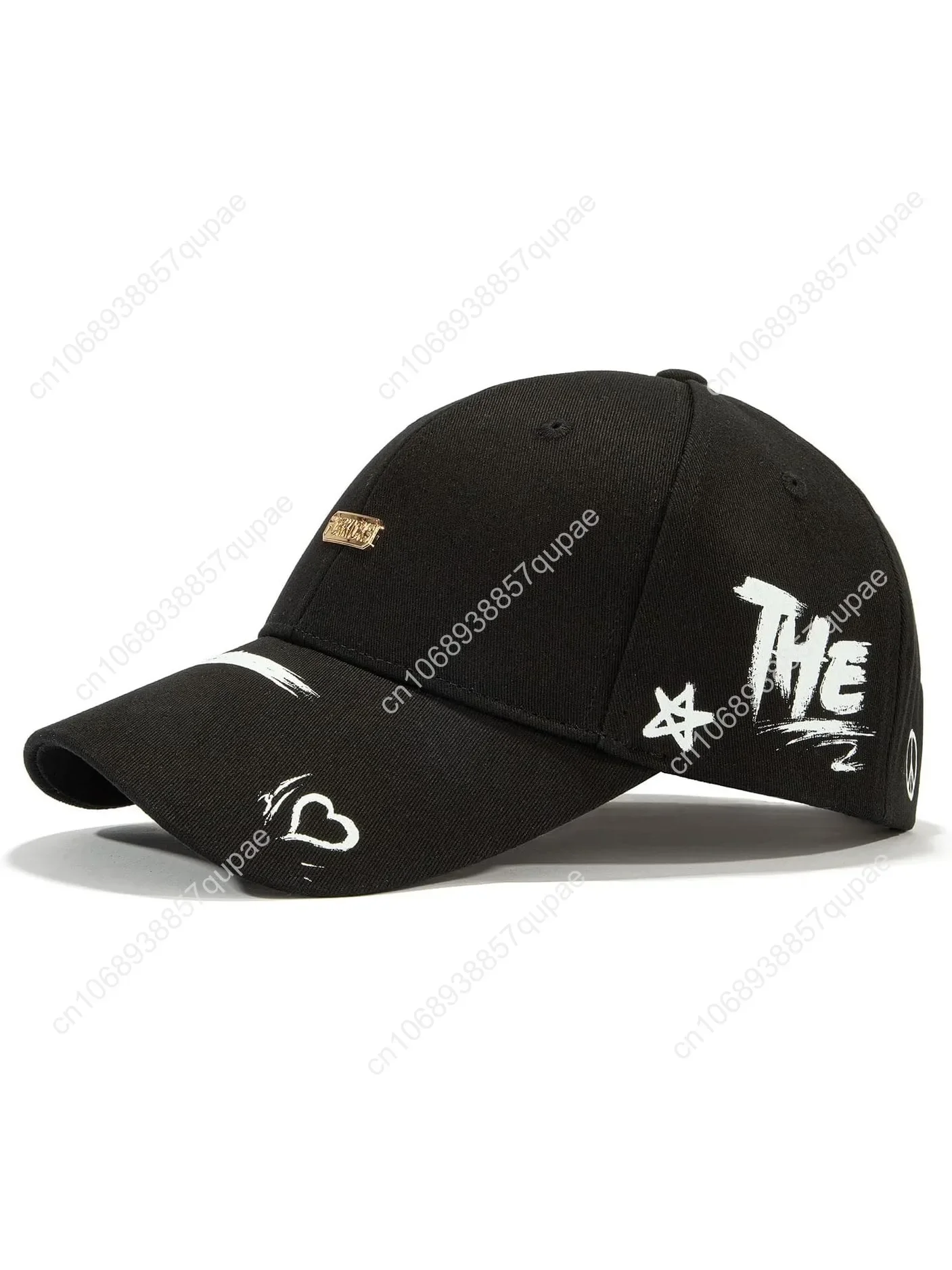 

Trendy Unisex Graffiti Baseball Cap, Adjustable Cotton Baseball Cap for Men & Women, Athletic Streetwear Hat