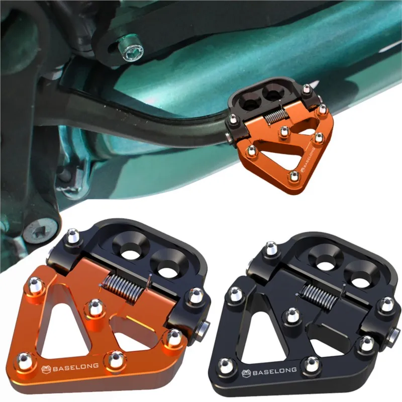 

1290ADV 2022 2023 2024 Motorcycle Accessories Rear Pedal Folding Step Tip Plate Brake For KTM 1290 ADVENTURE 2018 2019 2020 2021