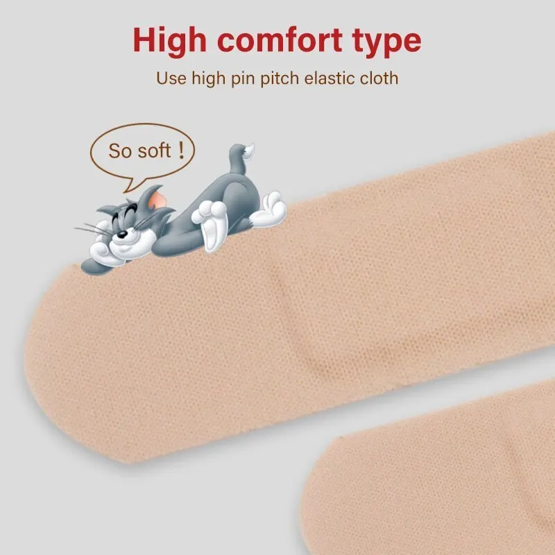 100pcs/box Cartoon Pattern Medical Breathable Bandage High Elasticity First Band Aid Emergency Individually Wrapped Hais Hainuo