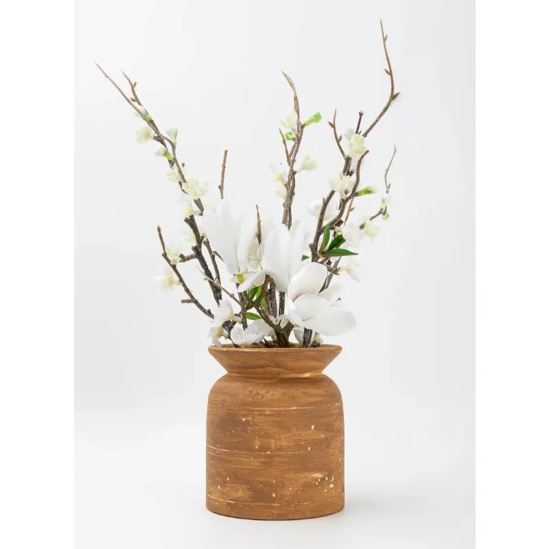 

Homes & Gardens 13" Artificial Dogwood Plant in Brown Ceramic Pot