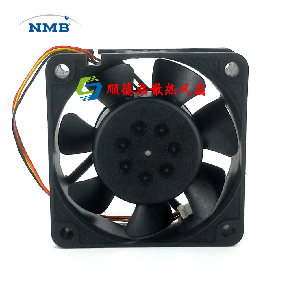 NMB 2408NL-04W-B59 T19 DC 12V 0.14A 60x60x20mm 3-Wire Server Cooling Fan