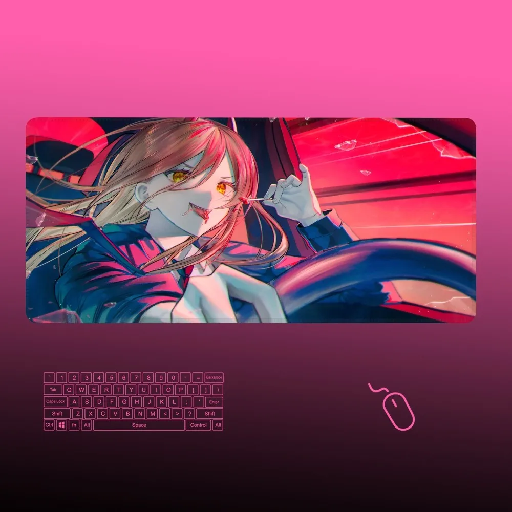 ChainsawS ManS Mousepad Gaming 400x900 Locking Edge Big Gamer Large Rubber Art Computer Mousepad Laptop Desk Mat