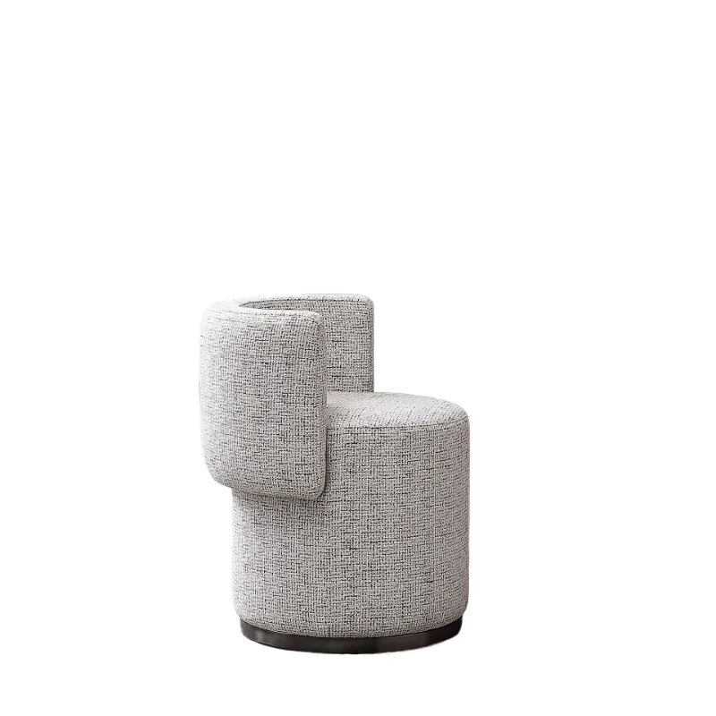 

Italian minimalist makeup stool, light luxury and high-end master bedroom dresser, round stool