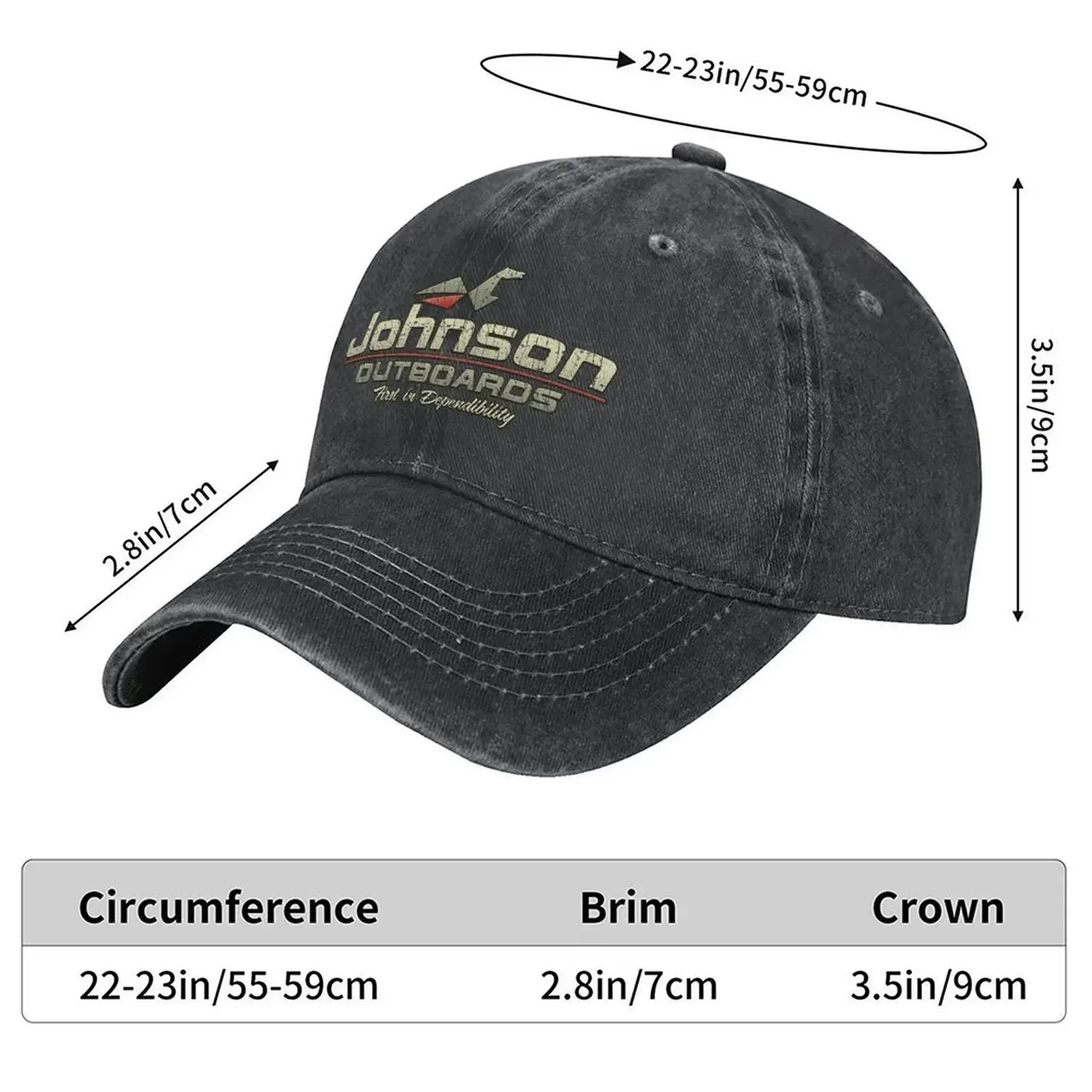 2026 Johnson Outboards 1903 Baseball Cap Hip Hop hats for men funny hat golf hat genuine Women's Beach Outlet 2025 Men's