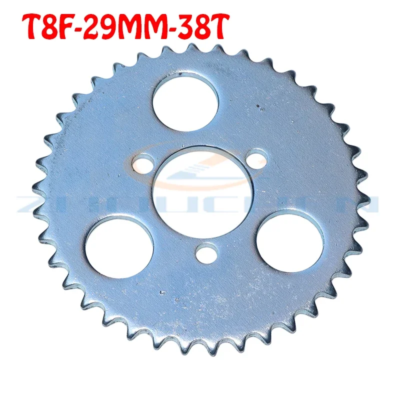 T8F-38T Rear Sprocket 29mm Silver 38 Tooth For 43cc 49cc Minimoto Moped Scooters 2 Stroke Engine Pocket Bike Mini Quad ATV