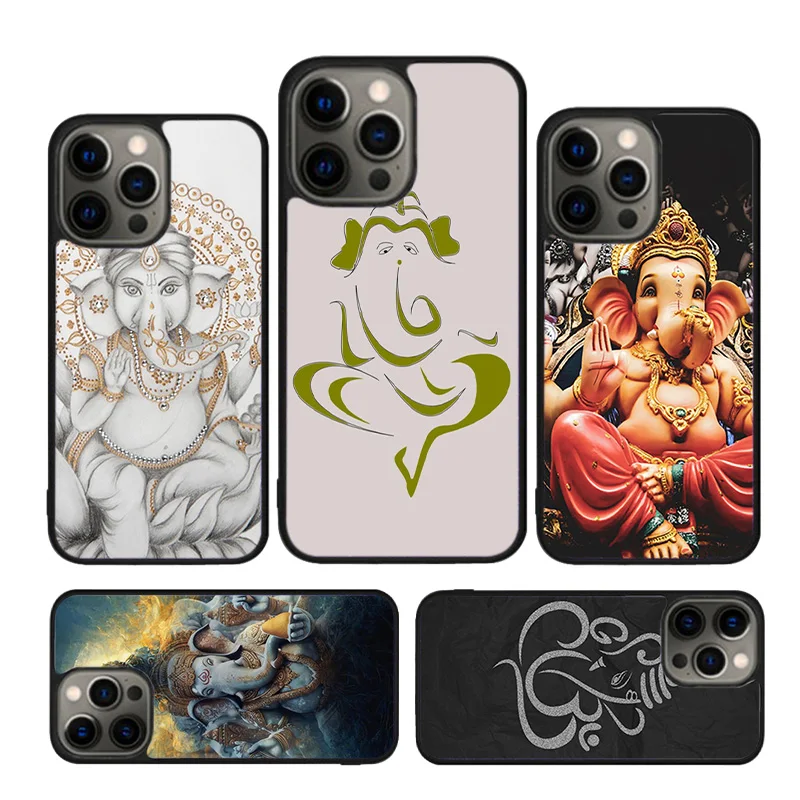 Ganesh Elephant God Phone Case Cover For iPhone 16 15 14 plus XS XR 11 12 mini 13 pro max coque Shell Fundas