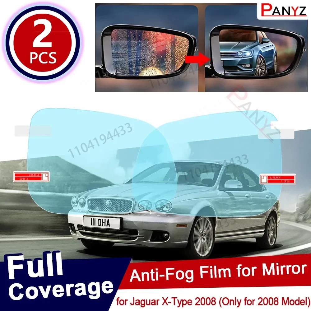 

Car Rearview Mirror Protective Film Anti Dazzle Waterproof Rainproof Anti Fog Car Sticker X Type XType For Jaguar X-Type 2008