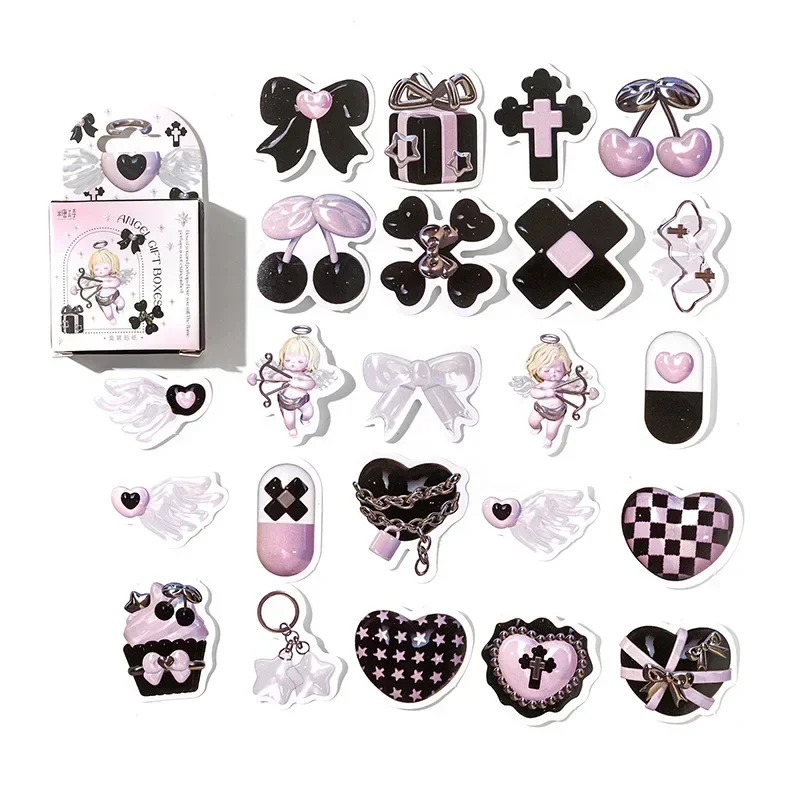 46Pcs Sweetheart Store Series Boxed Stickers Cute Cartoon Elf Label Diary Album Phone Journal Planner Scrapbooking Stickers