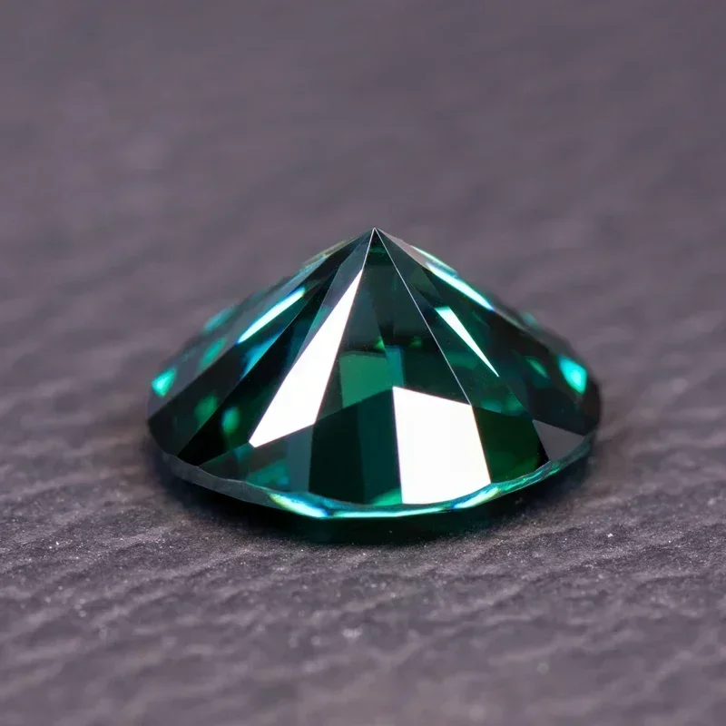 Pedra de moissanite pedra preciosa verde esmeralda cor natural vvs1 corte oval encantos jóias contas fazendo materiais com certificado gra