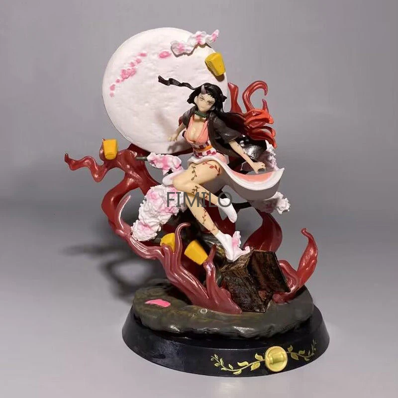 Anime Hashibira Inosuke Demon Slayer Figurine Blood Ghost Technique Nezuko Kamado Tanjirou Figure Model PVC Agatsuma Zenitsu Toy