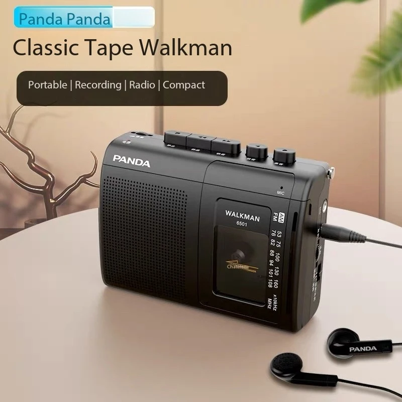 Portable Tape AM/FM Radio Retro Cassette Music Player Walkman Tape Recorders With Loudspeaker Support 3.5mm Headphone Play