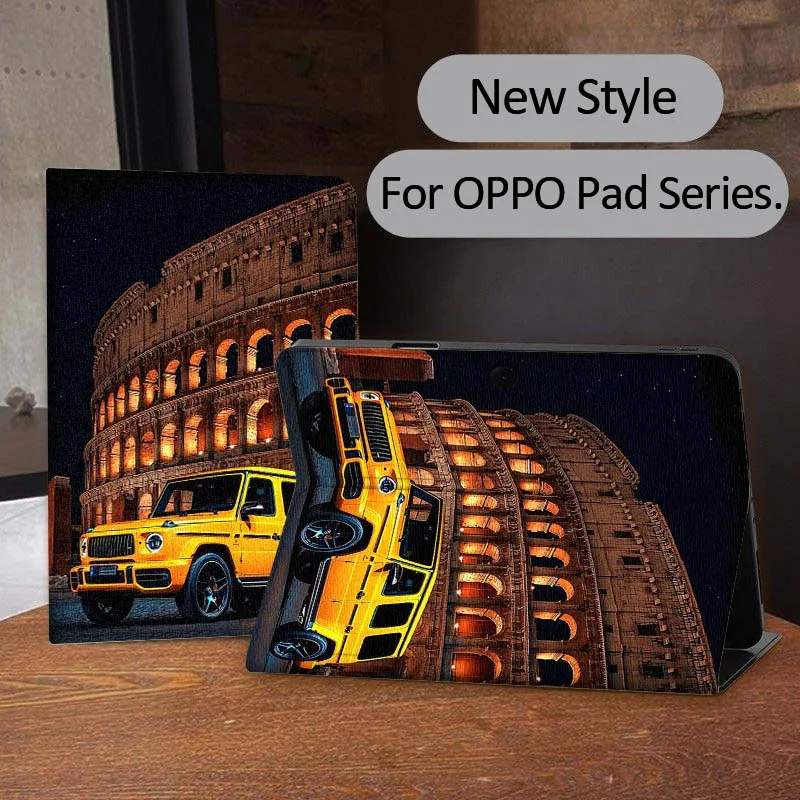 

Anime car illustration Tablet Case For OPPO Pad 2 3 4 11 SE X Air 2 Neo Pro 12.1 10.36 11 11.4 13.2 Inch