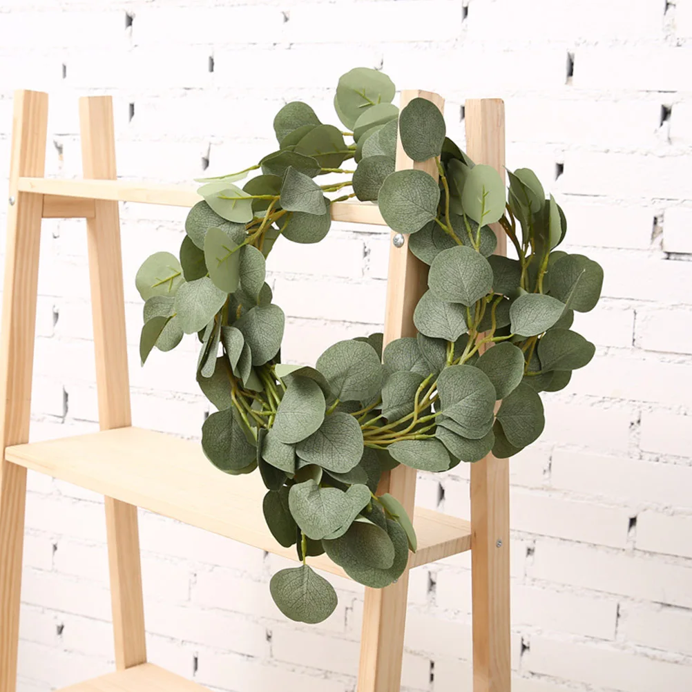 

Simulated Rattan Decoration Vines Simulation Eucalyptus Leaf Household Pendant Silk Cloth Wedding Hanging Decors Plant