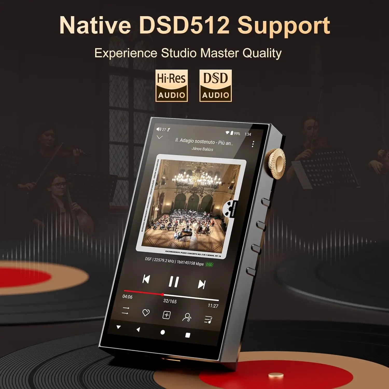 ハイレゾストリーミングオーディオプレイヤー OilskyG88 LDAC Oilsky 160GB HiFi ハイレゾ オーディオ プレーヤー、Bluetooth および
