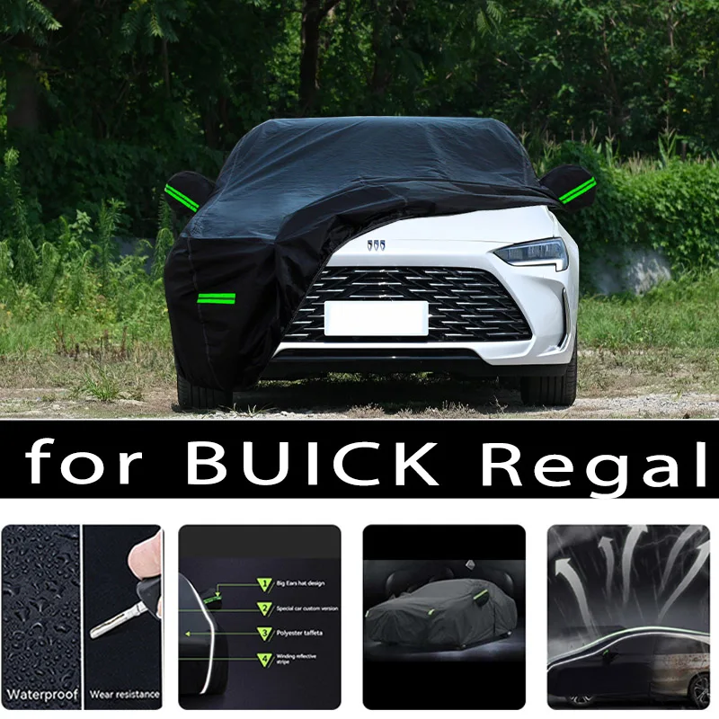 

For BUICK Rega Car Covers Outdoor Waterproof Sun Rain Snow Protection UV Auto Cover 190T Car Protective Full Covers