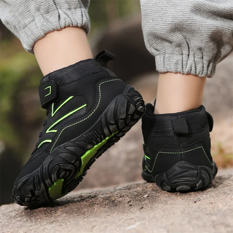 Children Casual Sneaker Anti-slip Anti-wear Kids Hiking Shoes Trendy All-match Boys and Girls School Shoes Kids Outdoor Sneaker