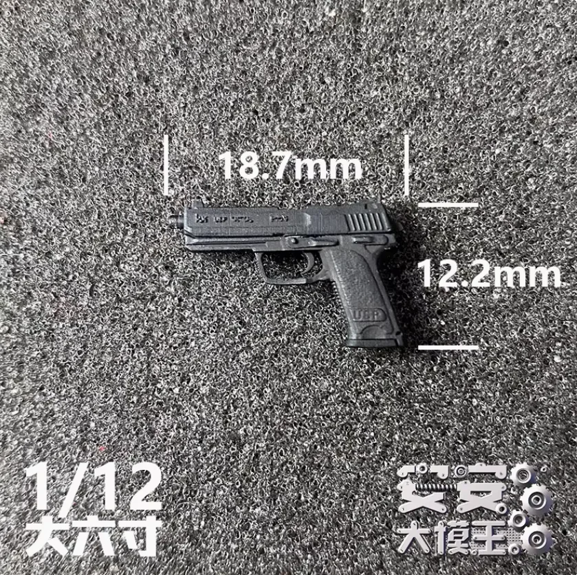 1/12 Scale Soldier HKUSP Weapon Tactical Version Belt Leggings Gun Holster Resin Model Toy For 6'' Action Figure Body In Stock