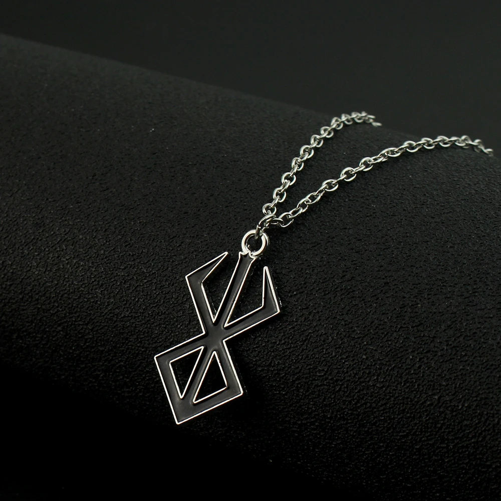 HOT Anime Berserk Symbol Logo Halskette Trendige Mode Guts Schwert Logo Anhänger Cosplay Schmuck Dekoration Halskette Requisiten Geschenke – Detail 2