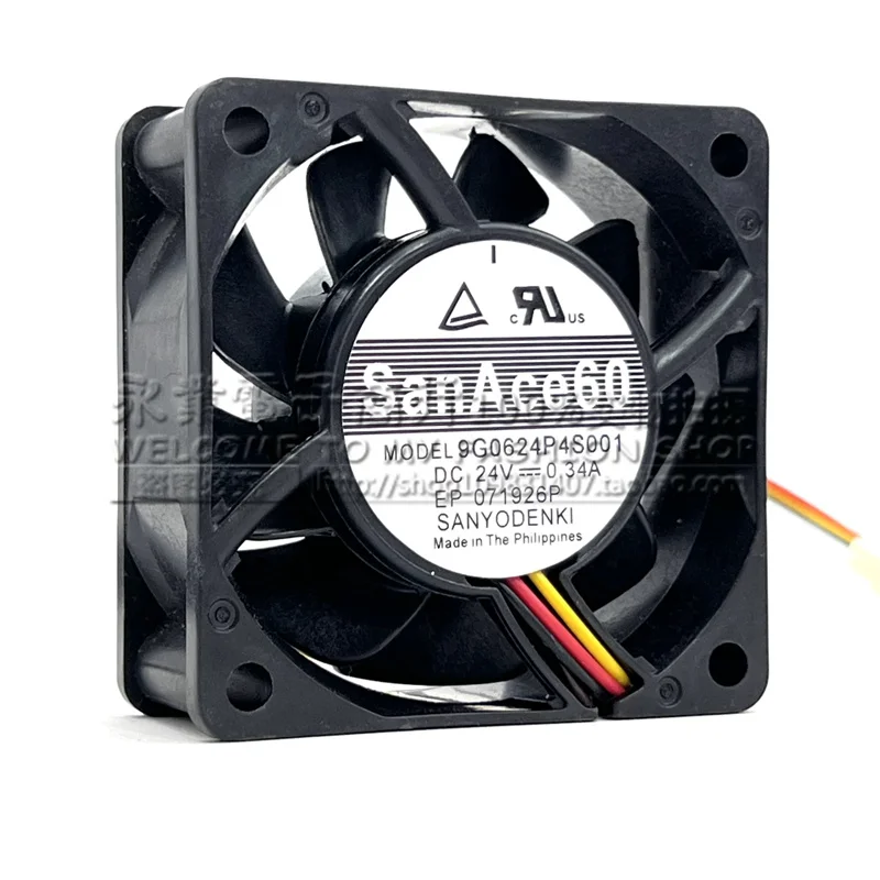 Original 9G0624P4S001 Projector Cooling Fan 60*60*25MM 6CM 4-Pin 24V 0.34A