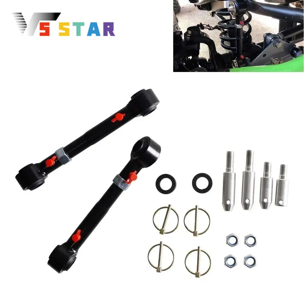 

Stainless Front Sway Bar Links Disconnect For Jeep JK Wrangler Rubicons Adjustable Quick Disconnect Parts 2.5-6" Lifts PRC-1010A
