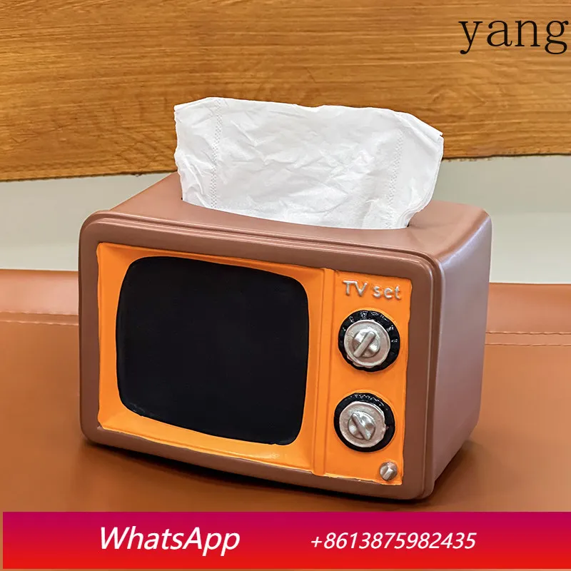 

CX retro TV tissue box home living room coffee table pumping carton