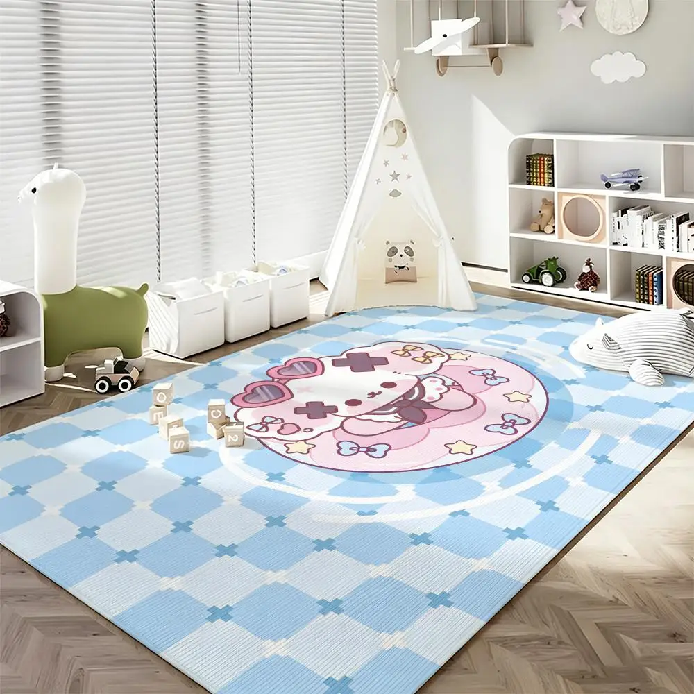 Character N-Nono D-Dog Floor Mat Soft Flannel Entrance Door Mat Non Slip Absorbent Bathroom Bedroom Floor Rug