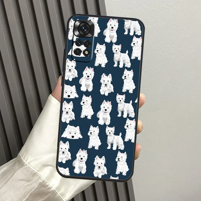 West Highland Terrier Westie Case For Xiaomi Redmi Note 11 11S 10 10S 9 9S 8 12 Pro Redmi 9 10 12C 9C 9T 10A 10C Cover