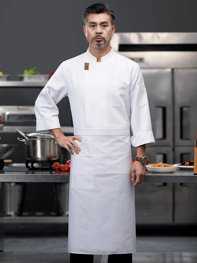Hotel Canteen Back Kitchen Cooking Uniform Mężczyźni Kobiety Szef kuchni Odzież robocza Usługi gastronomiczne Kurtki kucharskie Piekarnia Kawiarnia Kelner Płaszcz roboczy