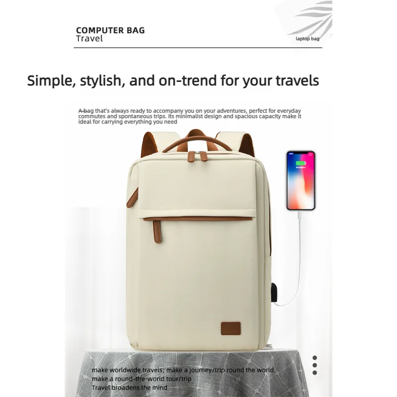 Women's Large Capacity Travel Backpack Business Laptop Bag with USB Charging Port School Backpack for Teacher Laptop Compartment