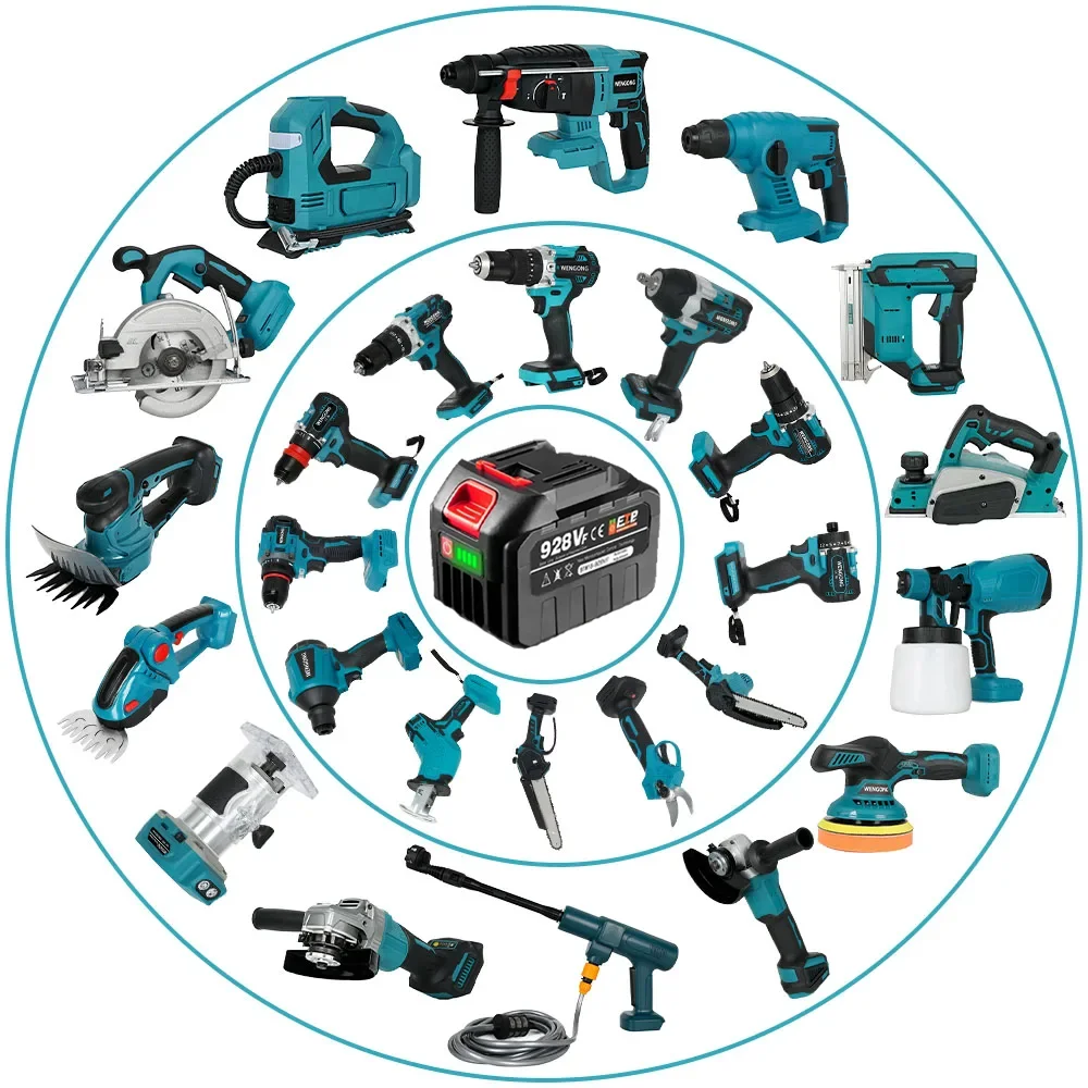 928VF 18V 20V 21V 22500mAh High Capacity Rechargeable Lithium Ion Battery for Electric Chainsaw Electric Drill Wrench Power Tool